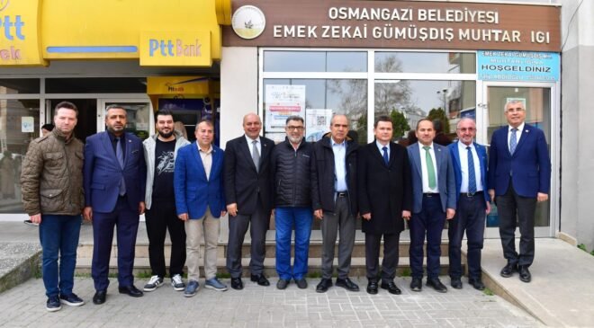 Osmangazi Belediye Başkanı Erkan Aydın Cuma Durağı Emek Mahallesi Oldu