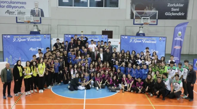 İnegöl’de Puanlı Atletizmde Kupalar Sahiplerini Buldu