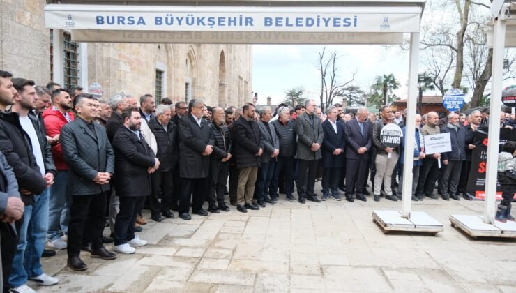 Bursa’dan Filistin için Güçlü Mesaj  “Bu Esarete Boyun Eğmeyeceğiz”