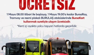 Büyükşehir Belediyesi’nden 1 Mayıs’ta Toplu Ulaşım Bedava