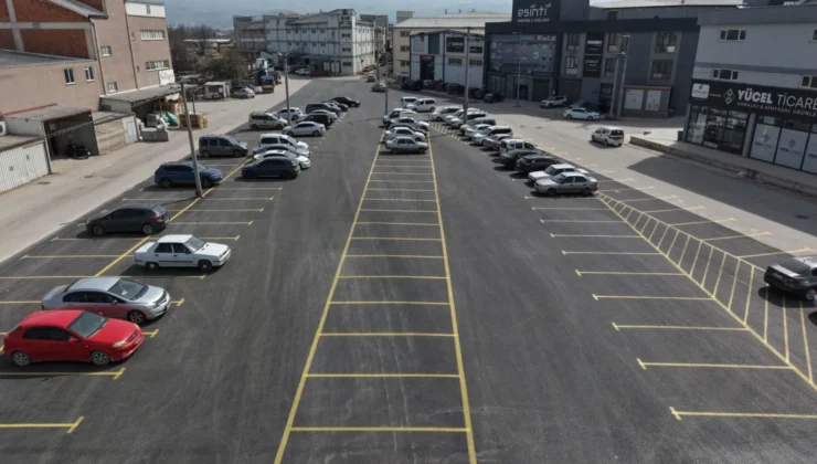 İnegöl Belediyesi Ağaç İşleri Sanayisine 127 Araçlık Ücretsiz Otoparkı Hizmete Sundu