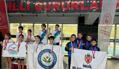 İnegöl Belediyespor Yüzme Takımı 18 Madalya Kazandı