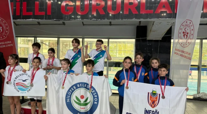 İnegöl Belediyespor Yüzme Takımı 18 Madalya Kazandı