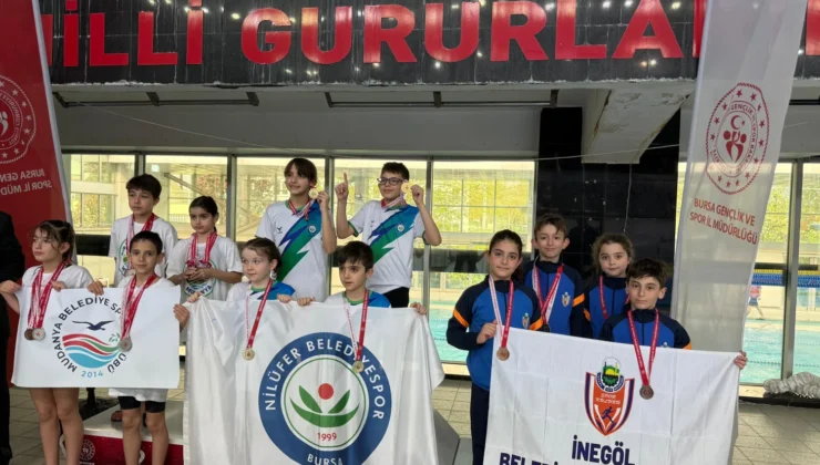 İnegöl Belediyespor Yüzme Takımı 18 Madalya Kazandı