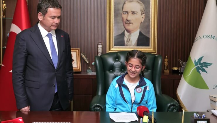 Osmangazi Belediye Başkanı Erkan Aydın Makamını Geleceğin Teminatı Çocuklara Bıraktı