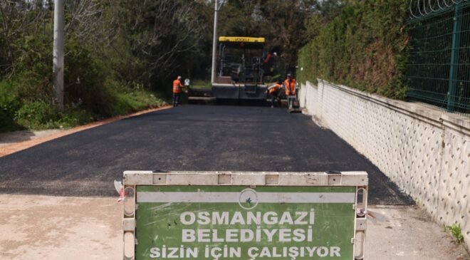 Osmangazi’de Asfaltlama Çalışmaları Hız Kesmeden Sürüyor