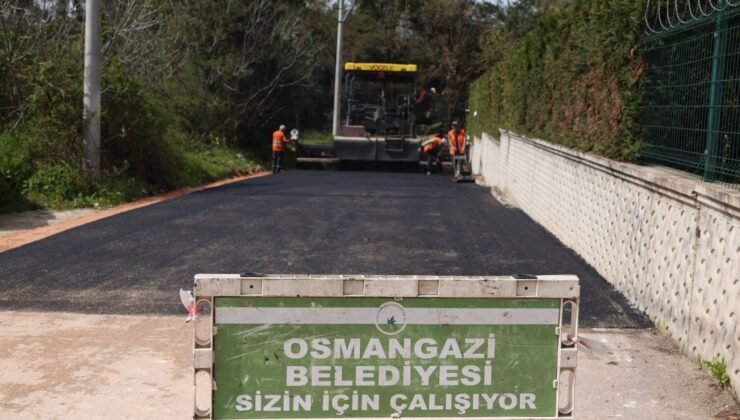 Osmangazi’de Asfaltlama Çalışmaları Hız Kesmeden Sürüyor