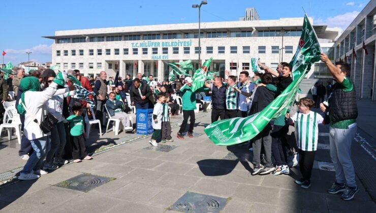 Nilüfer’de Bursaspor’un Şampiyonluk Heyecanı Zirve Yaptı