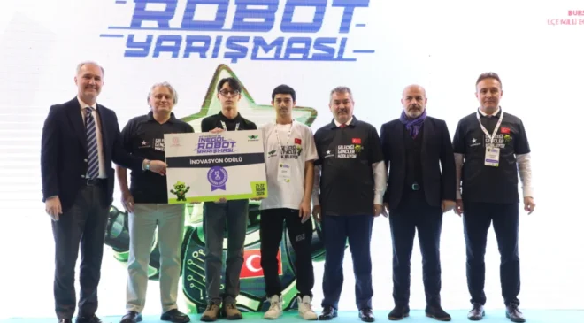 İnegöl’de Starwood İnegöl Robot Yarışması Renkli Görüntülere Sahne Oldu