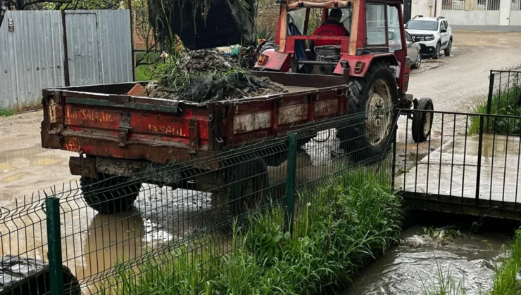İnegöl Cerrah’ta 5 Km’lik Sulama Kanalı Temizlendi