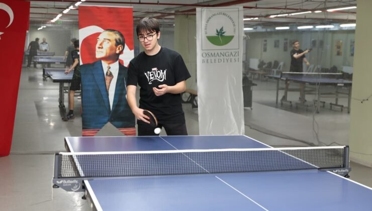 Osmangazi’de 19 Mayıs’a Özel Masa Tenisi Turnuvası Heyecanı ile Başladı