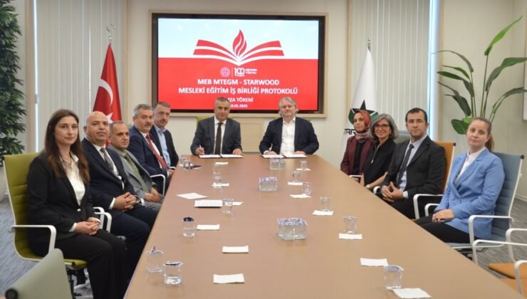 Bursa İl Milli Eğitim Müdürlüğü ile STARWOORD Arasında Mesleki Eğitim İş Birliği Protokolü