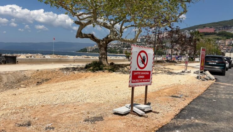 Büyükşehir Belediyesi Gemlik’te Sahil Düzenleme Çalışmalarına Hız Verdi
