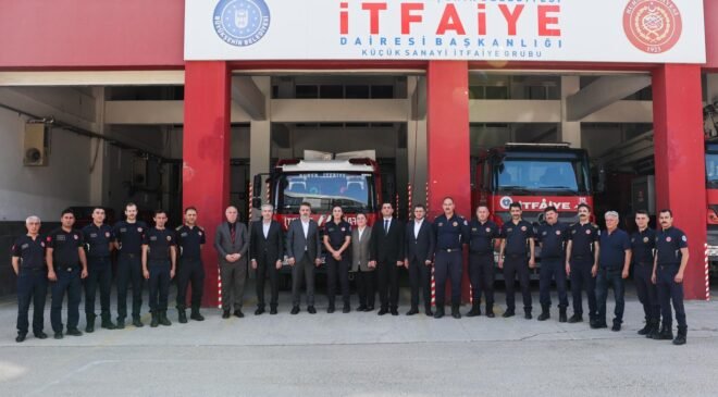 Büyükşehir Belediye Başkan Vekili Şahin Biba’dan İtfaiye Personeline  Bayram Ziyareti