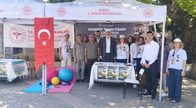 Bursa’da “Hareket Yaşını Öğren Sağlıklı Yaşa” Kampanyasına Yoğun Katılım
