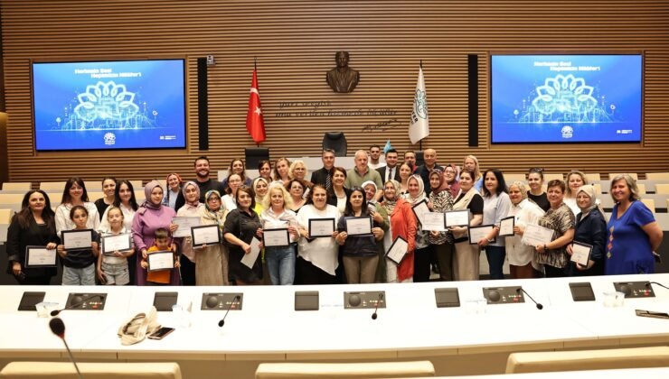 Nilüfer’de Kadınlar Sertifikalarını Aldılar