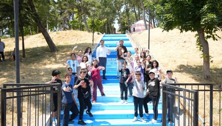 Yenişehir’de Minik Ellerden Babasultan Parkına Renkli Dokunuş