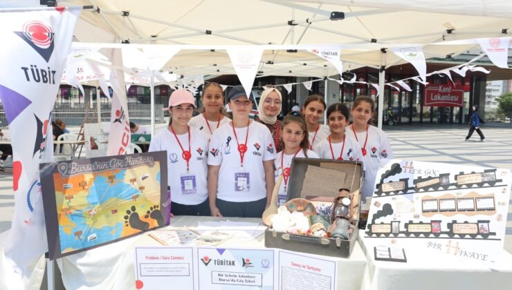 Osmangazi Meydanında Öğrenciler TÜBİTAK 4006-C Bilim Heyecanını Yaşadı