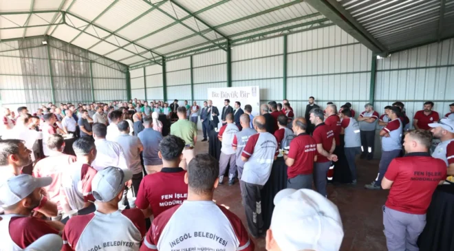 İnegöl Belediye Başkanı Alper Taban Personellerle Sabah Çorbasında Buluştu
