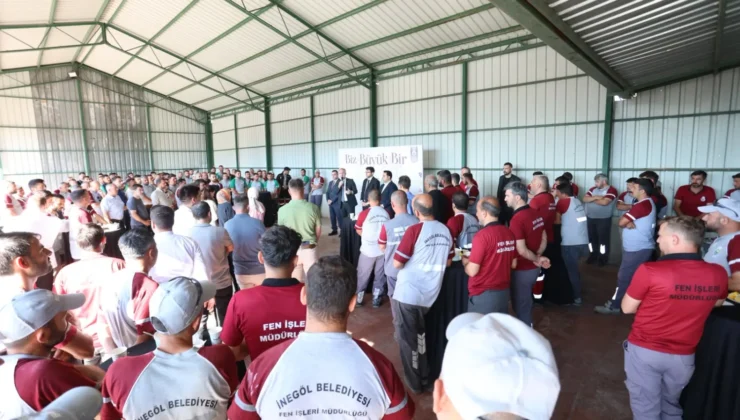 İnegöl Belediye Başkanı Alper Taban Personellerle Sabah Çorbasında Buluştu