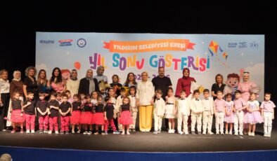 Yıldırım Belediyesi Kreşindeki Miniklerin Mezuniyet Coşkusu