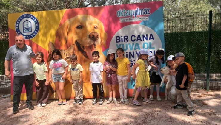 Yıldırım Belediyesi Sahipsiz Sokak Hayvanları Tedavi Merkezi ve Doğal Yaşam Alanı Öğrencileri Ağırladı