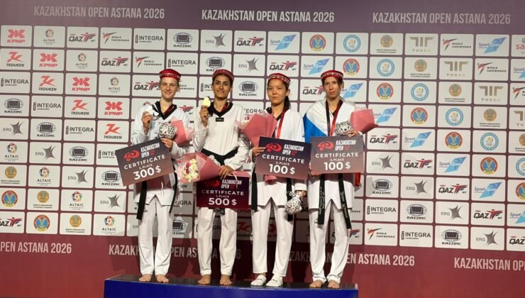 Kazakistan’da Düzenlenen Uluslararası Turnuvadan Yıldırım Belediyespor Tekvandocusu Hatice Kübra İlgün İki Madalya ile Döndü