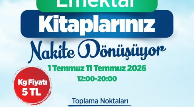 Bursa Yıldırım’da Emektar Kitaplar Nakite Dönüşüyor