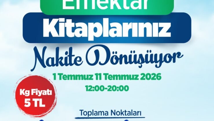 Bursa Yıldırım’da Emektar Kitaplar Nakite Dönüşüyor