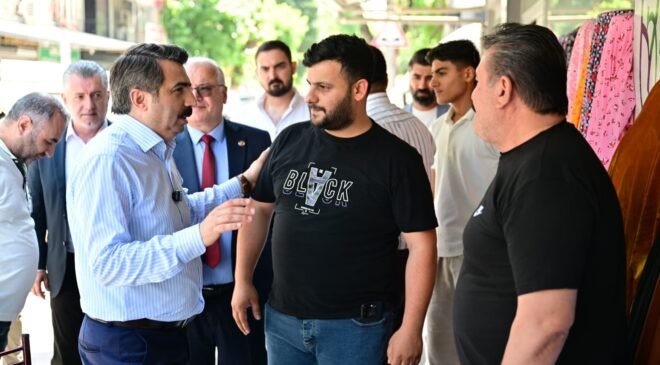 Yıldırım Belediye Başkanı Oktay Yılmaz Anadolu Mahallesinde Esnafı Görmeye Gitti