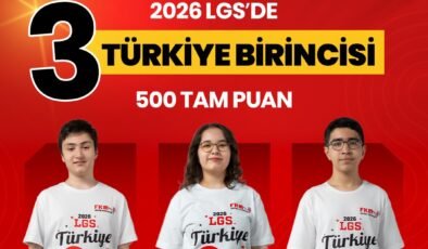 FKM Eğitim Kurumları 2026 LGS’de 3 Türkiye Birincisi Çıkardı