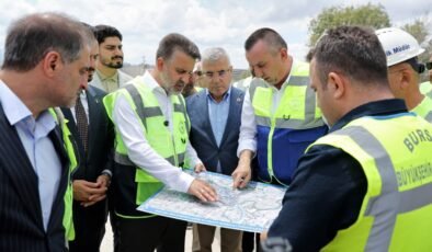 Büyükşehir Belediyesi Başkan Vekili Şahin Biba Mudanya Yolunda Ulaşımı Rahatlatacak Projeleri İnceledi