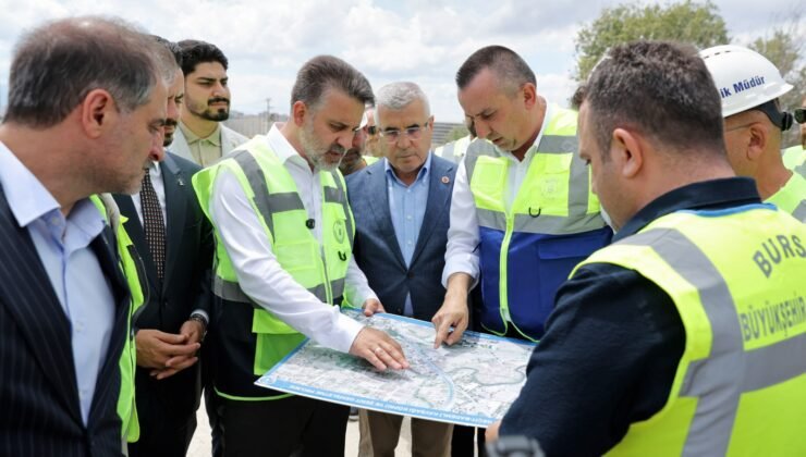 Büyükşehir Belediyesi Başkan Vekili Şahin Biba Mudanya Yolunda Ulaşımı Rahatlatacak Projeleri İnceledi