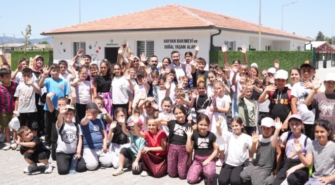 Yenişehir Hayvan Bakımevi ve Doğal Yaşam Alanı Kapılarını Çocuklara Ziyarete Açtı