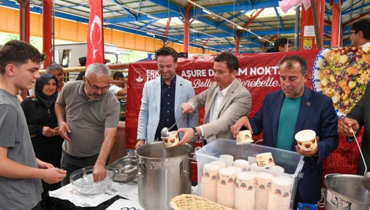 Osmangazi Belediye Başkanı Erkan Aydın Hamitler’de Aşure Bereketini Vatandaşlarla Paylaştı
