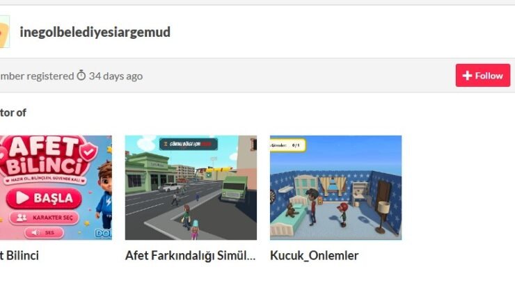 İnegöl Belediyesi’nin Ödüllü Afet Oyunları Erişime Açıldı