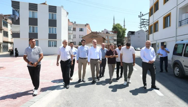 İnegöl Belediye Başkanı Alper Taban Tamamlanan Asfalt ve Otopark Çalışmalarını Yerinde İnceledi