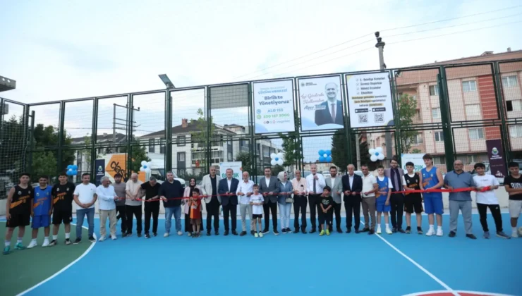 İnegöl Süleymaniye Mahallesinde Yeni Semt Sahası Törenle Açıldı