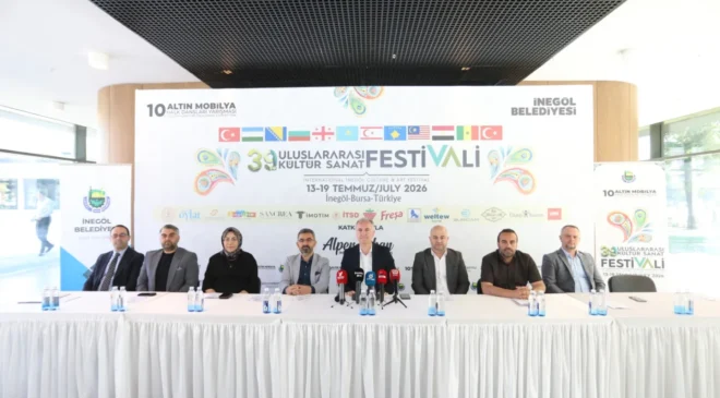 İnegöl’de 39. Uluslararası Kültür Sanat Festivali 13 Temmuz’da Başlıyor