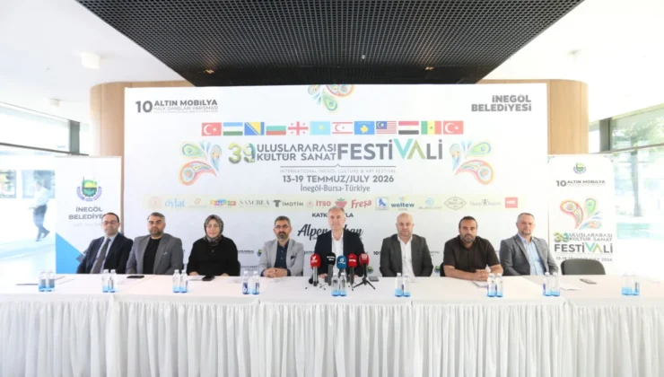 İnegöl’de 39. Uluslararası Kültür Sanat Festivali 13 Temmuz’da Başlıyor