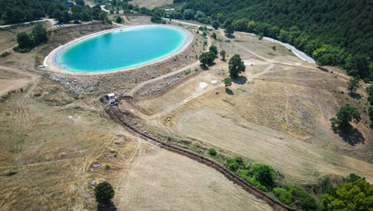 Büyükşehir Belediyesi Gemlik’te Sulama Tesisini Kısa Sürede Yüzde 80’e Ulaştırdı