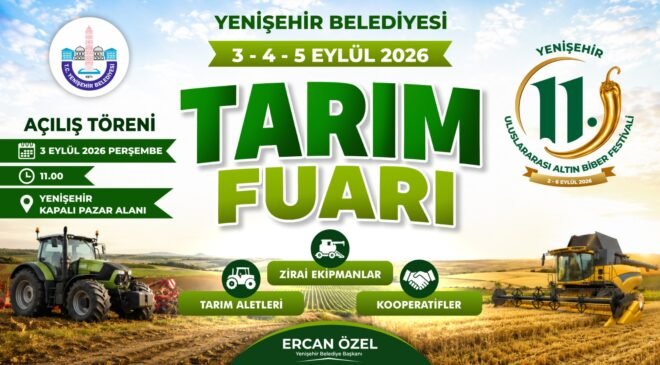 Yenişehir’de Tarım Fuarı için Hazırlıklar Sürüyor