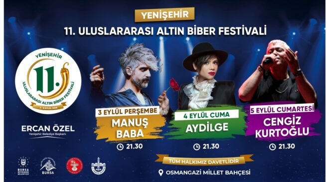 Yenişehir’de 11. Uluslararası Altın Biber Festivali için Geri Sayım Başladı