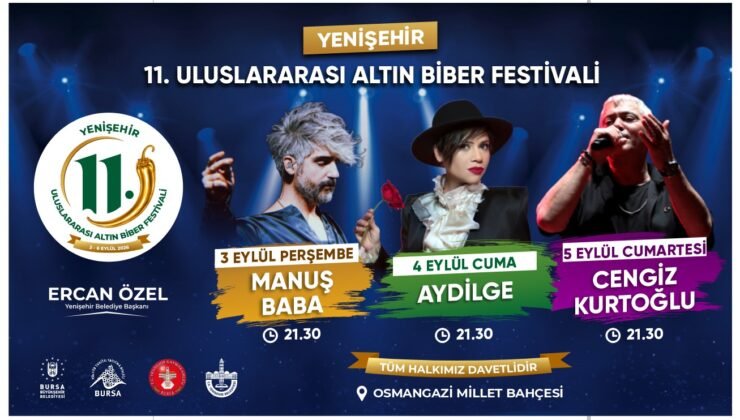 Yenişehir’de 11. Uluslararası Altın Biber Festivali için Geri Sayım Başladı