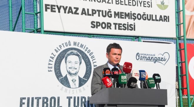 Osmangazi’de Sporun Kalbi Feyyaz Alptuğ Memişoğulları için Attı