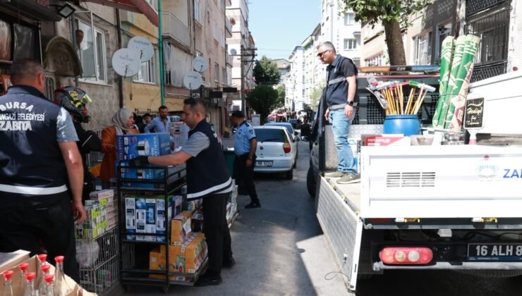 Osmangazi Belediyesi Zabıtası Kaldırım İşgallerine Fırsat Vermiyor