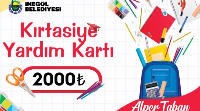 İnegöl Belediyesi1650 Öğrenciye 3.3 Milyon TL’lik Kırtasiye Yardımı Sağlıyor