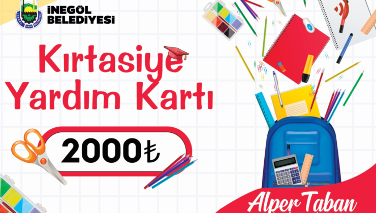 İnegöl Belediyesi1650 Öğrenciye 3.3 Milyon TL’lik Kırtasiye Yardımı Sağlıyor