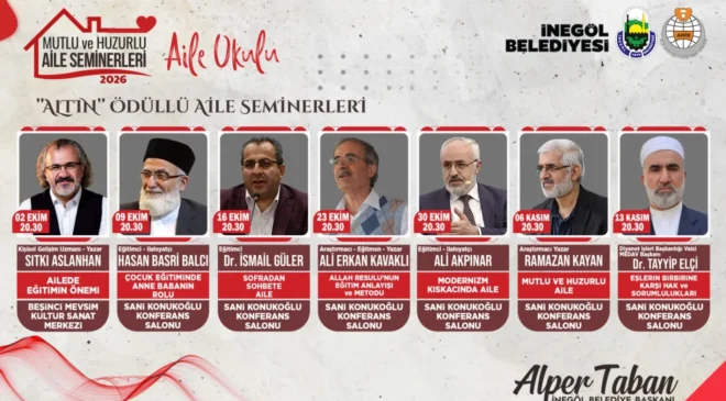 İnegöl’de Aile Okulu Seminerleri Başlıyor