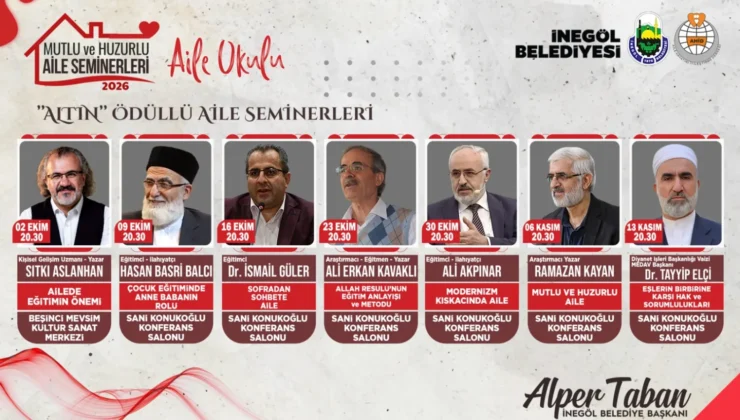 İnegöl’de Aile Okulu Seminerleri Başlıyor